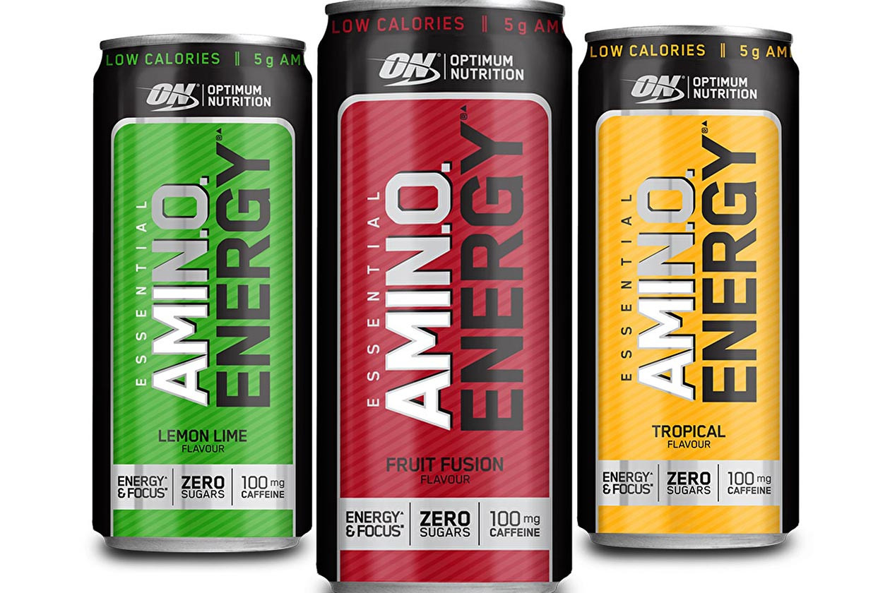 Optimum Nutrition Amino Energy RTD (Ready To Drink) 24x330ml Fruit Fusion | ROUGHBULL FITNESS