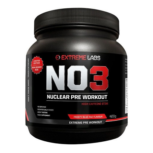 Extreme Labs - NO3 PreWorkout 42 Serverings Fizzy Lemonade & Lime | ROUGHBULL FITNESS