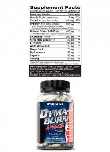 Dymatize Dyma Burn Xtreme 120 Kapsel | ROUGHBULL FITNESS