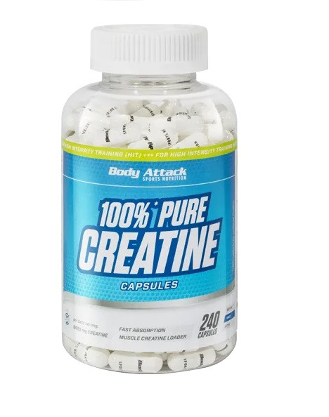 Body Attack Pure Creatine 240 Kaps | ROUGHBULL FITNESS