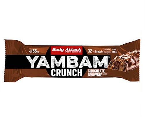Body Attack YAMBAM CRUNCH Protein Riegel (15x55g) Peanut Butter Caramel | ROUGHBULL FITNESS