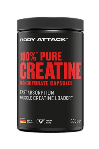 Body Attack 100% Pure Creatine 600 Kapseln | ROUGHBULL FITNESS