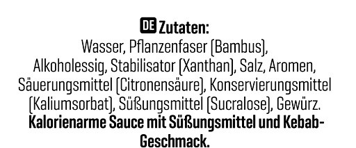 Body Attack Kebab Sauce 320ml | ROUGHBULL FITNESS