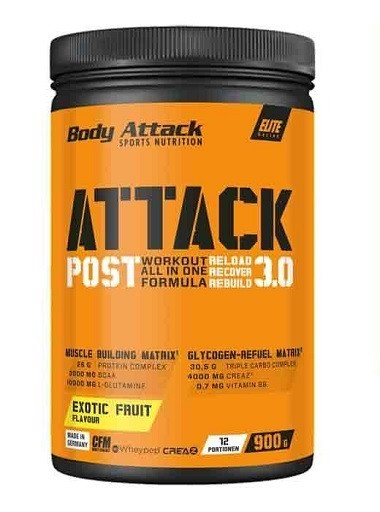 Body Attack POST ATTACK 3.0 900g Orange | ROUGHBULL FITNESS