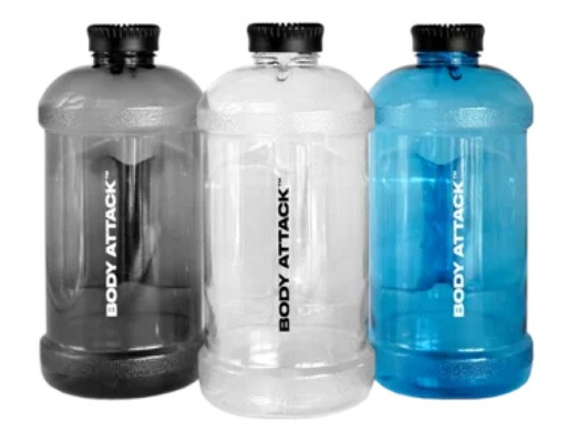 Body Attack Trinkgallone 2,2l Shocking Blue Transparent | ROUGHBULL FITNESS