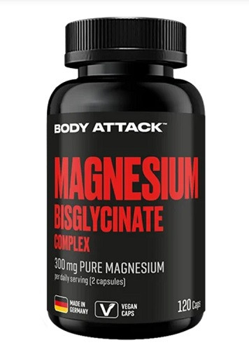 Body Attack Magnesium Bisglycinat 120 Kapseln | ROUGHBULL FITNESS