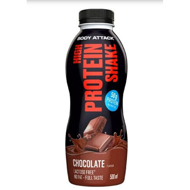 Body Attack High Protein Shake 12x500ml
