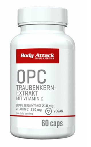 Body Attack OPC Traubenkern- Extrakt 60 Caps | ROUGHBULL FITNESS