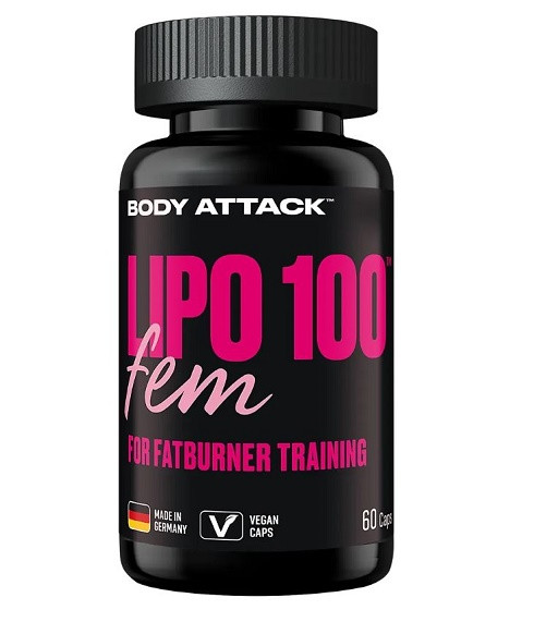 Body Attack Lipo100 Fem - 60 Kapseln | ROUGHBULL FITNESS