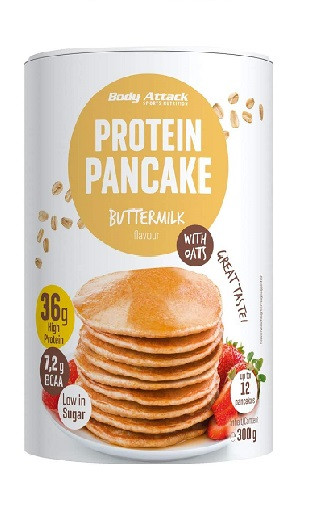 Body Attack Protein Pancake 300g  Buttermilk Flavour with Oats | ROUGHBULL FITNESS