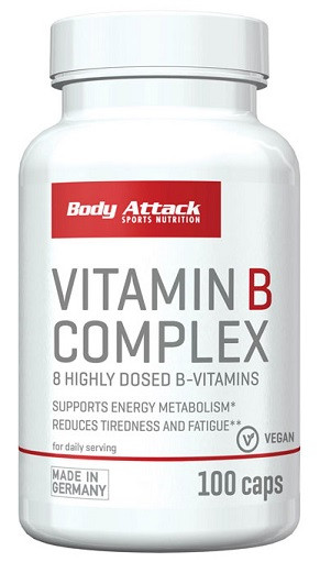 Body Attack Vitamin B-Complex 100 Kapsel | ROUGHBULL FITNESS