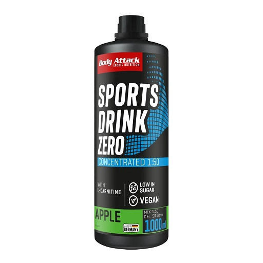 Body Attack Sports Drink Zero 1000 ml Apfel | ROUGHBULL FITNESS