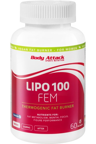 Body Attack Lipo Fem 60 Kapsel | ROUGHBULL FITNESS