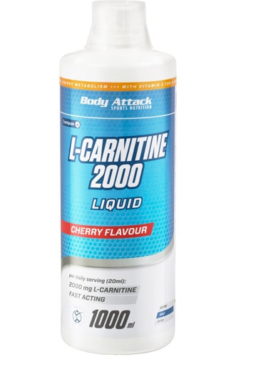 Body Attack L-Carnitine Liquid, 1000ml Cherry | ROUGHBULL FITNESS