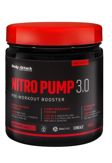 Body Attack Nitro Pump 3.0 - 400g Cranberry | ROUGHBULL FITNESS