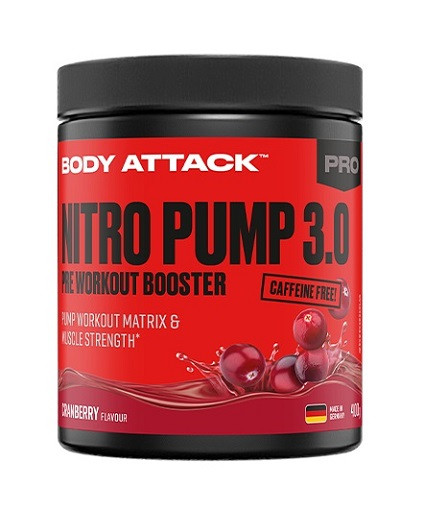 Body Attack Nitro Pump 3.0 - 400g Cranberry | ROUGHBULL FITNESS