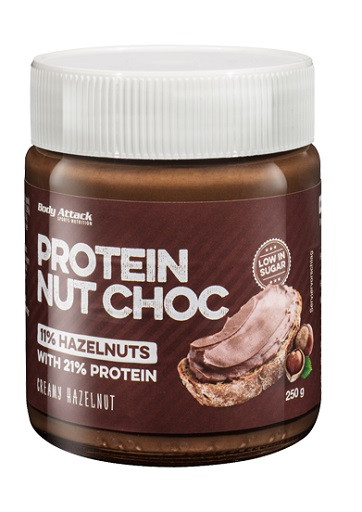 Body Attack Protein CHOC Creme - 250g Creamy Hazelnut | ROUGHBULL FITNESS