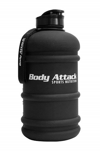Body Attack Water Bottle XXL - Wasserflasche 2,2L Grey | ROUGHBULL FITNESS