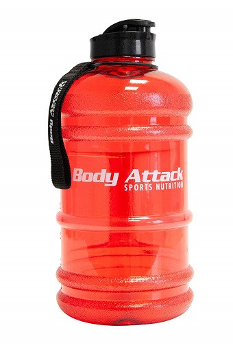 Body Attack Water Bottle XXL - Wasserflasche 2,2L Grey | ROUGHBULL FITNESS