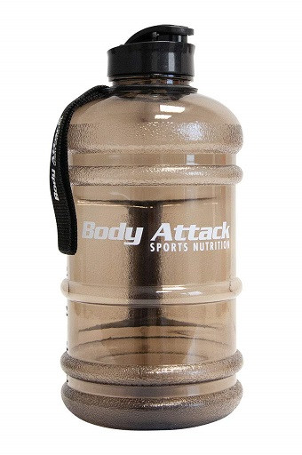 Body Attack Water Bottle XXL - Wasserflasche 2,2L Grey | ROUGHBULL FITNESS