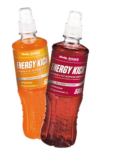 Body Attack Energy Kick Drink Wildberry 18x500ml | ROUGHBULL FITNESS
