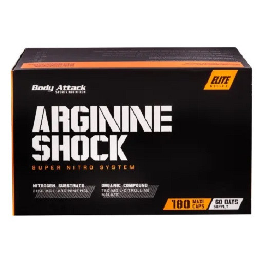Body Attack Arginine Shock 180 Caps | ROUGHBULL FITNESS