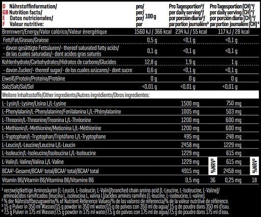 Body Attack Extreme Instant EAA - 500g natural | ROUGHBULL FITNESS