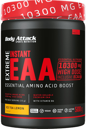 Body Attack Extreme Instant EAA - 500g Green Apple | ROUGHBULL FITNESS