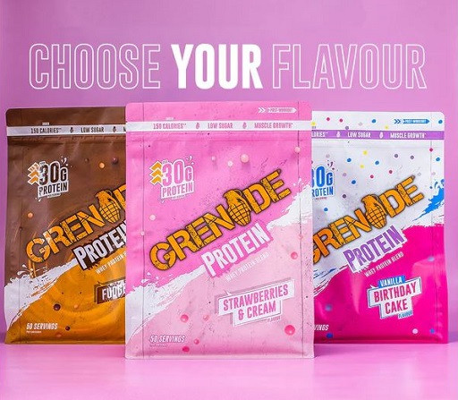 Grenade Whey Protein Blend 2 kg Strawberries&Cream | ROUGHBULL FITNESS