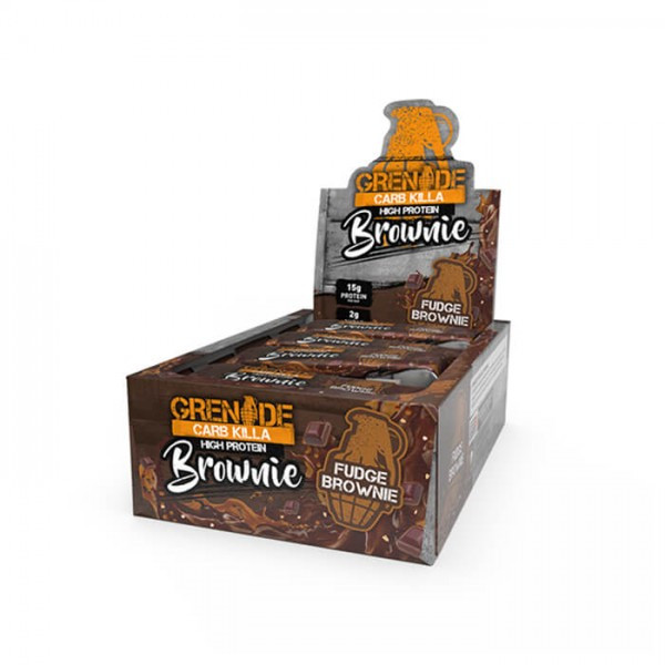 Grenade Carb Killa Brownie - 12x60g Fudge Brownie | ROUGHBULL FITNESS