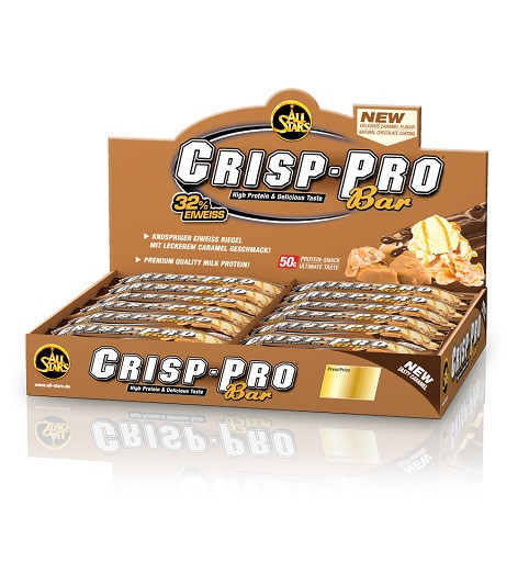 All Stars Crisp-Pro Bar 24x 50g Display Vanilla-Caramel | ROUGHBULL FITNESS