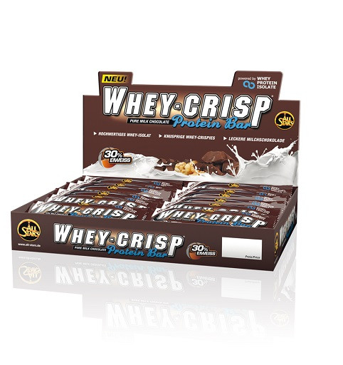 All Stars Whey-Crisp Bar 24x 50g Display White Chocolate Cookie | ROUGHBULL FITNESS