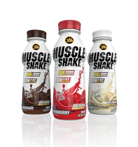 All Stars Muscle Shake (12x500ml) Erdbeere | ROUGHBULL FITNESS