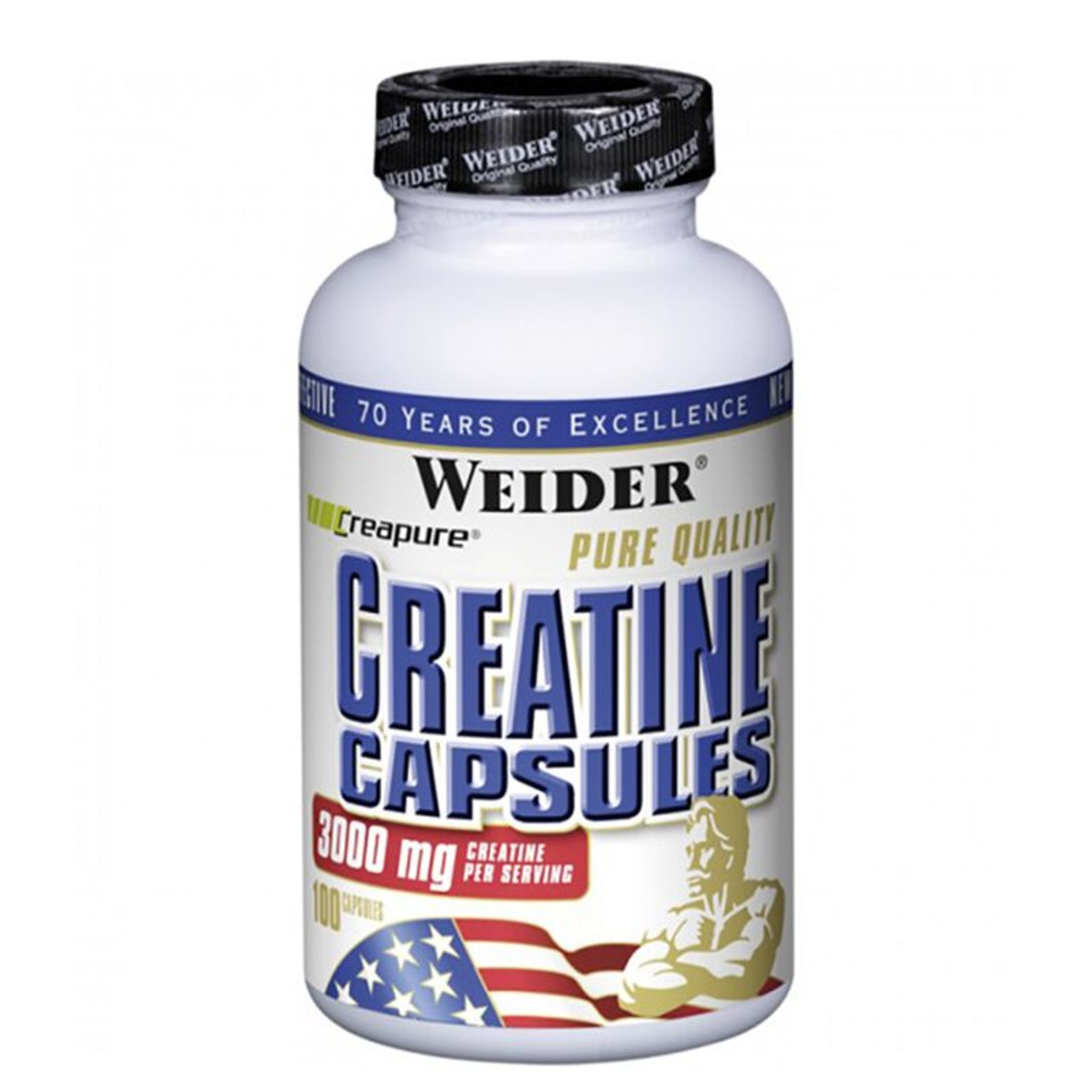 Weider Pure Creatine (Creapure) 100 Caps | ROUGHBULL FITNESS