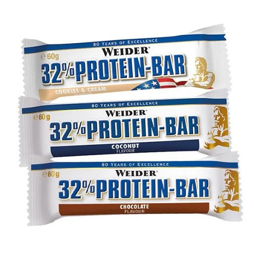 Weider 32% Protein Bar 12x60g Weiß Schokolade-Banane | ROUGHBULL FITNESS