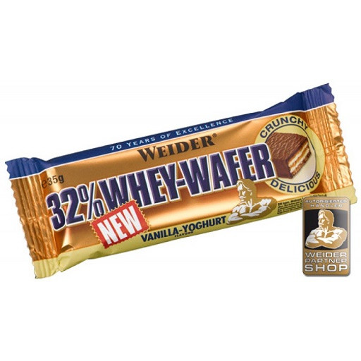Weider 32% Whey Wafer 24x Riegel Vanille-Joghurt | ROUGHBULL FITNESS