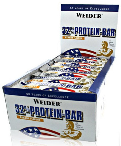Weider 32% Protein Bar 24x60g Cookies & Cream | ROUGHBULL FITNESS