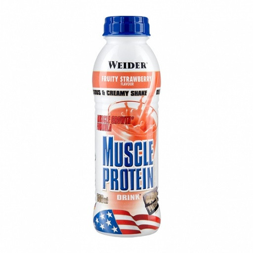 Weider Muscle Protein Drink, (6x500 ml) Erdbeere | ROUGHBULL FITNESS