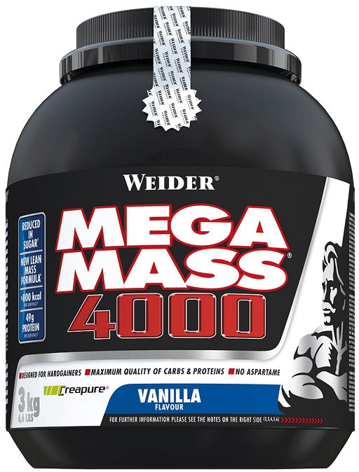 Weider Mega Mass 4000 - 3,0kg Vanille | ROUGHBULL FITNESS