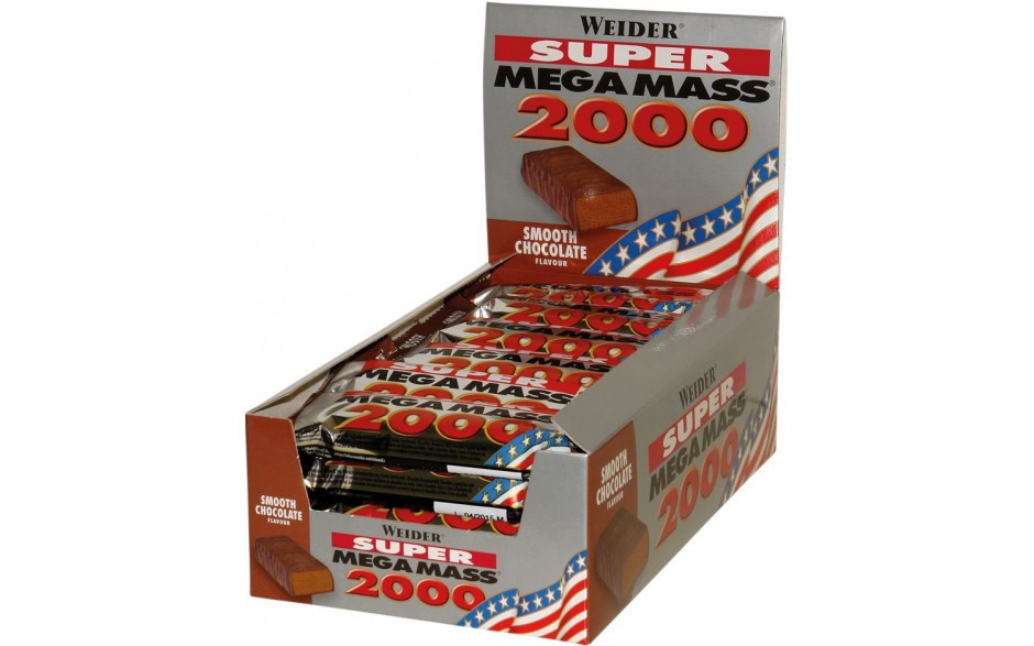 Weider Mega Mass 2000 Bar Riegel 24x60g Banane | ROUGHBULL FITNESS