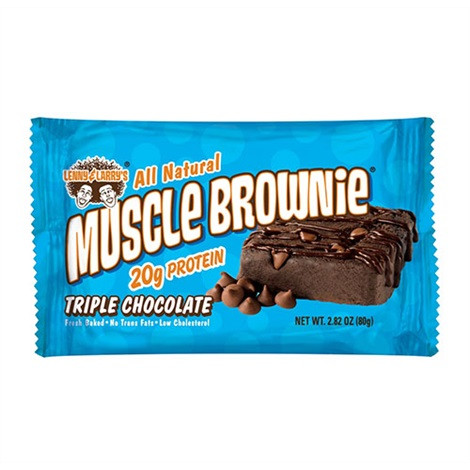 Lenny & Larry Muscle Brownie - (12x 65g) Triple Choc | ROUGHBULL FITNESS