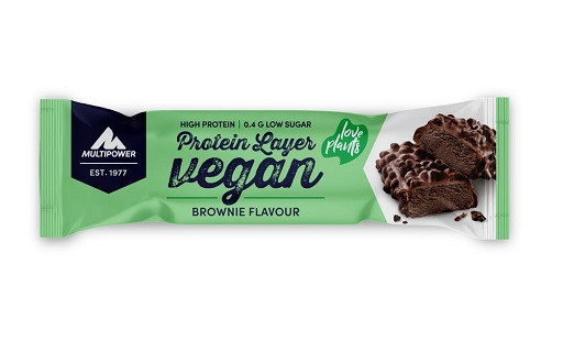 Multipower Vegan Protein Layer Bar 15x 55g Brownie | ROUGHBULL FITNESS