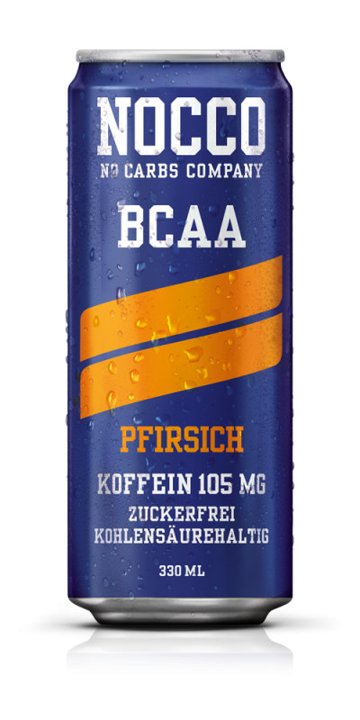 Nocco BCAA Drink blau (24 x 330 ml) Pfirsich | ROUGHBULL FITNESS