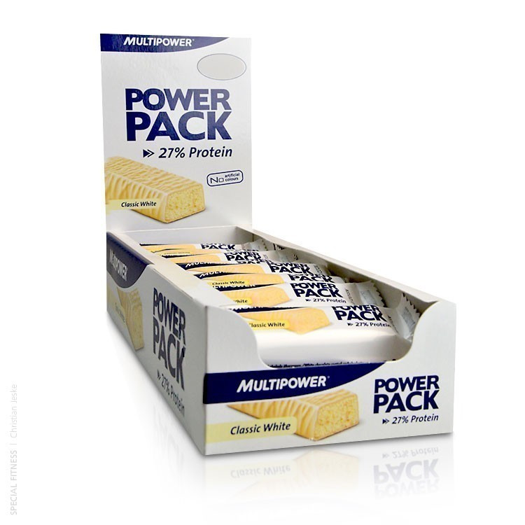 Multipower Power Pack Protein Bar 24x 35g Classic White Choc | ROUGHBULL FITNESS