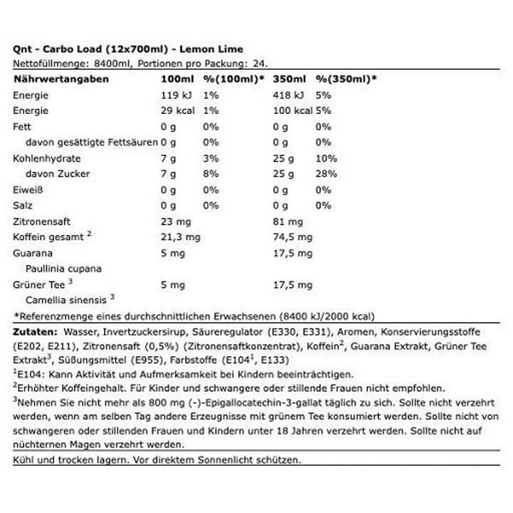QNT Carbo Load 12x700ml