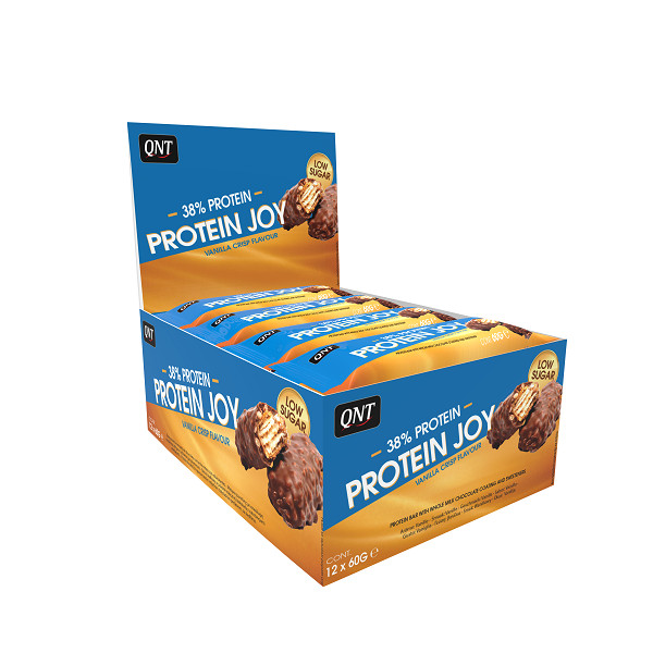 QNT Joy Bar - Protein Bar - 12x60g Crunchy Vanilla Ice | ROUGHBULL FITNESS