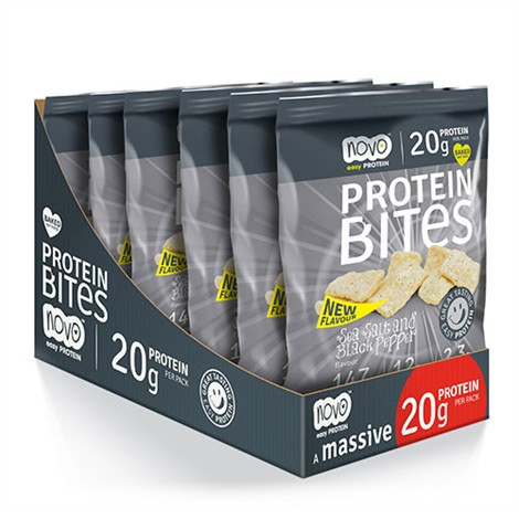 Novo Protein Chips 6x40g Sea Salt & Black Pepper | ROUGHBULL FITNESS