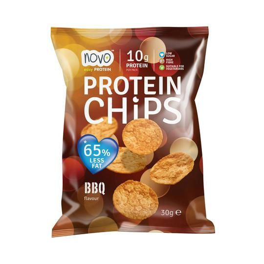 Novo Nutrition Protein Chips 6x30g BBQ | ROUGHBULL FITNESS