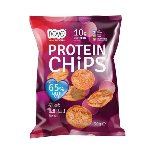 Novo Nutrition Protein Chips 6x30g Thai Sweet Chilli | ROUGHBULL FITNESS