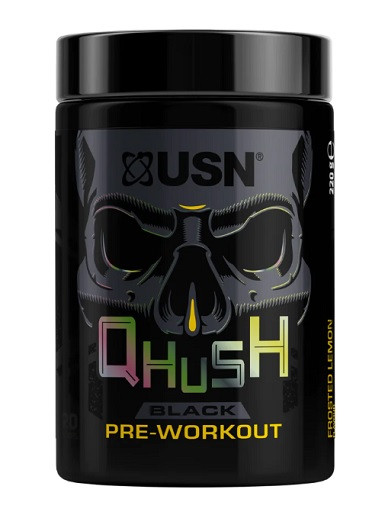 USN QHUSH Black Pre-Workout 220g (20 Serv.) Berry Blaze | ROUGHBULL FITNESS